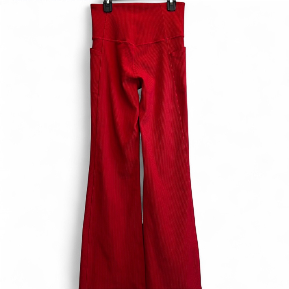 Athleta Red Flared High-Rise Leggings - Picture 5 of 6